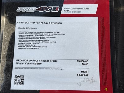 2026 Nissan Frontier PRO-4X