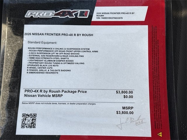 2026 Nissan Frontier PRO-4X