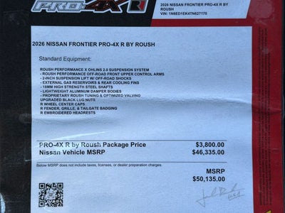 2026 Nissan Frontier PRO-4X