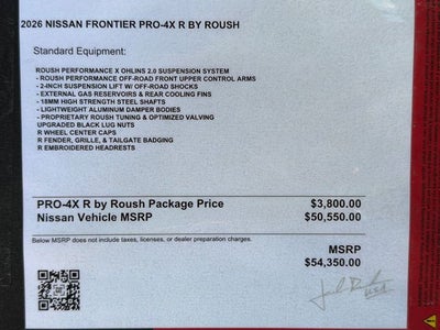 2026 Nissan Frontier PRO-4X