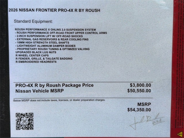 2026 Nissan Frontier PRO-4X