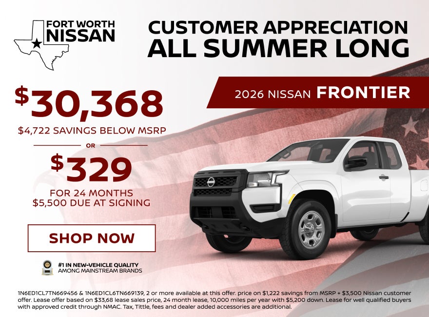 Customer Appreciation Offers on 26 Frontier