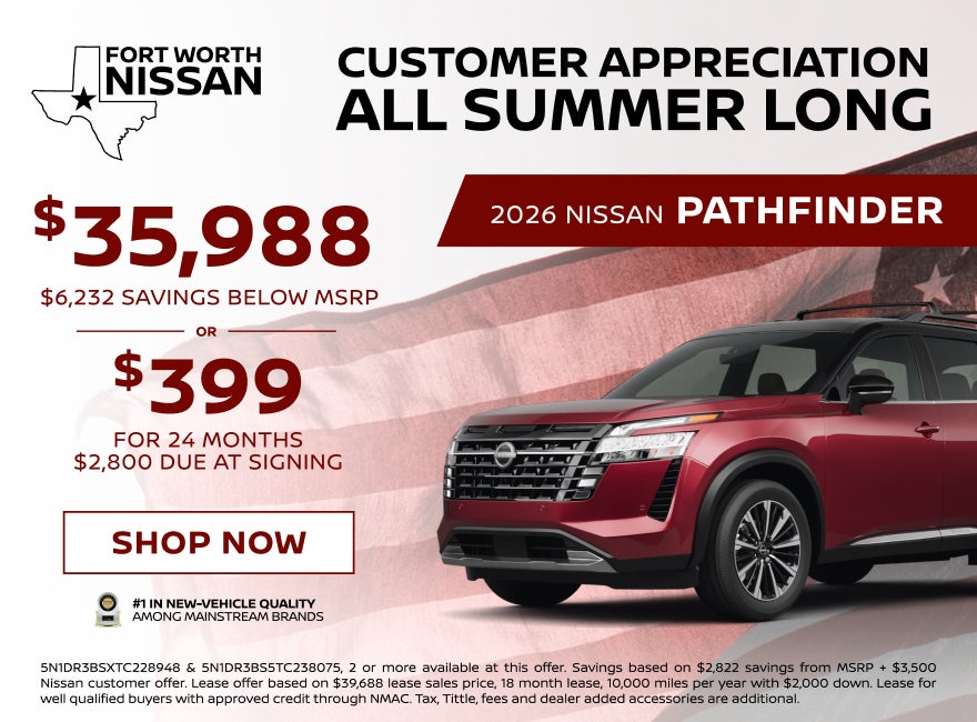 Customer Appreciation Offers on 2026 Pathfinder