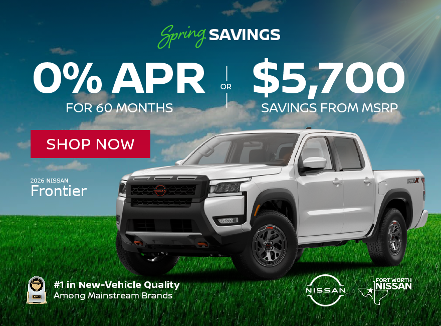 Your Choice 0% APR Offer or Savings from MSRP