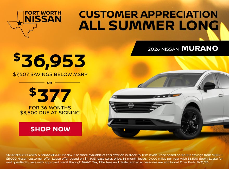Customer Appreciation Offers on 2026 Murano