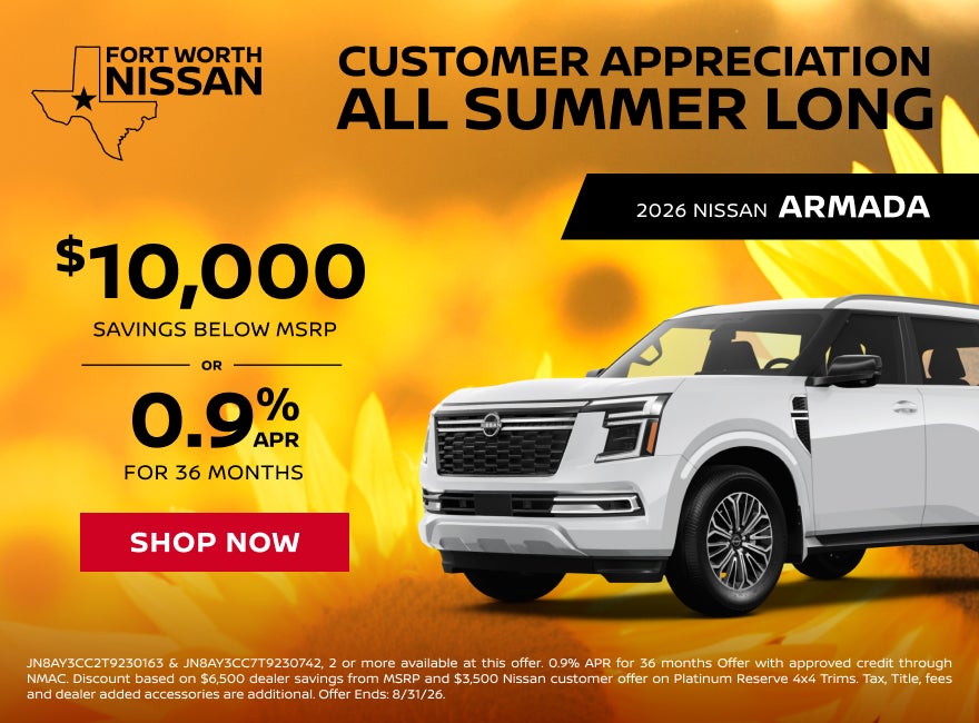 Customer Appreciation Offers on 2026 Armada