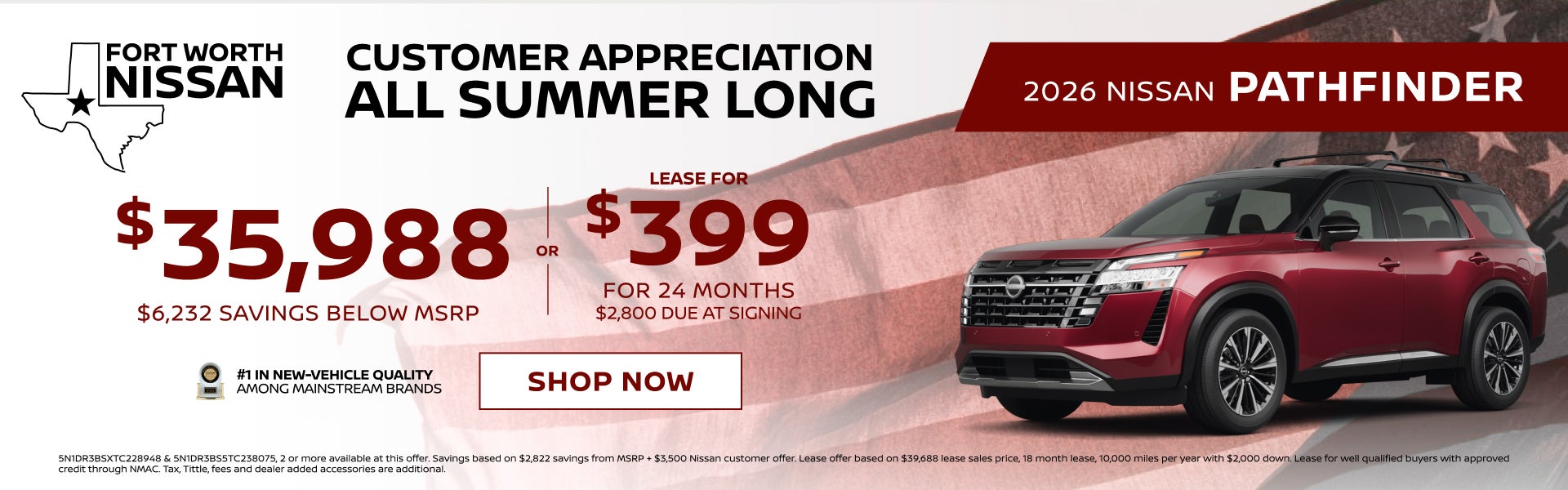 2026 PATHFINDER PRICE AND LEASE OFFER