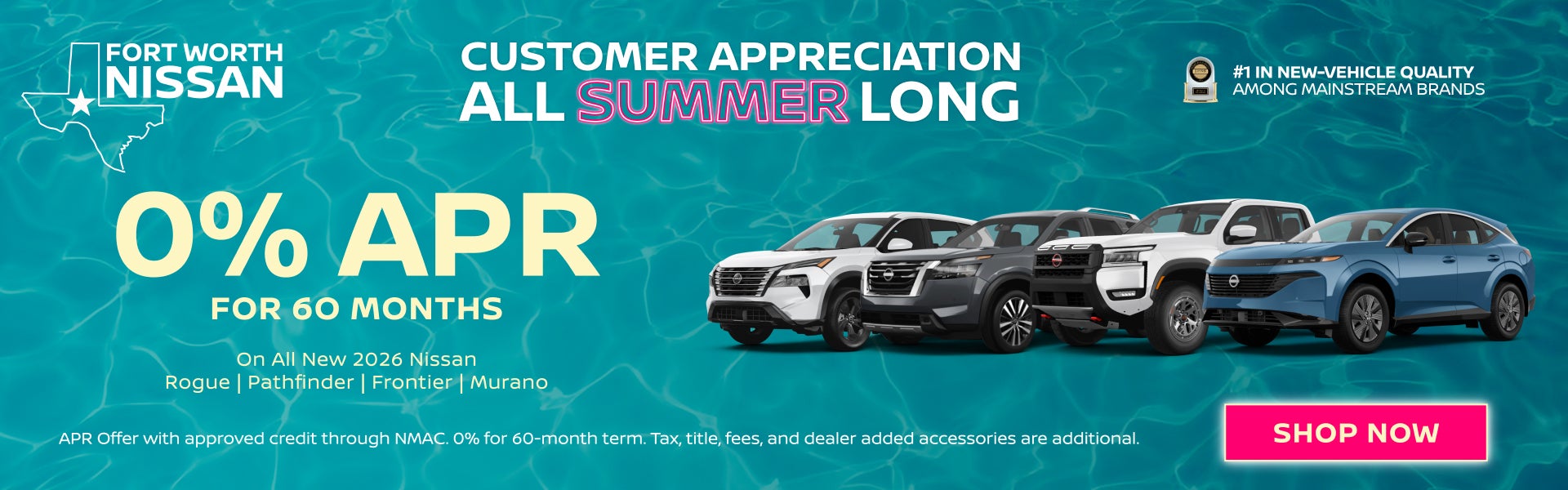 0% APR ON ROGUE | PATHFINDER | FRONTIER | MURANO