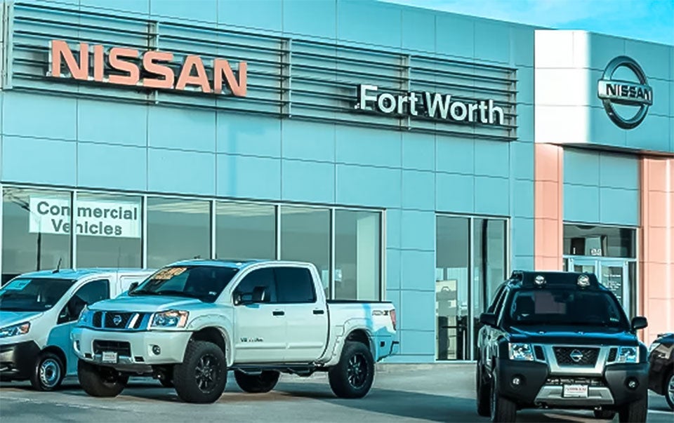 The front of Fort Worth Nissan.