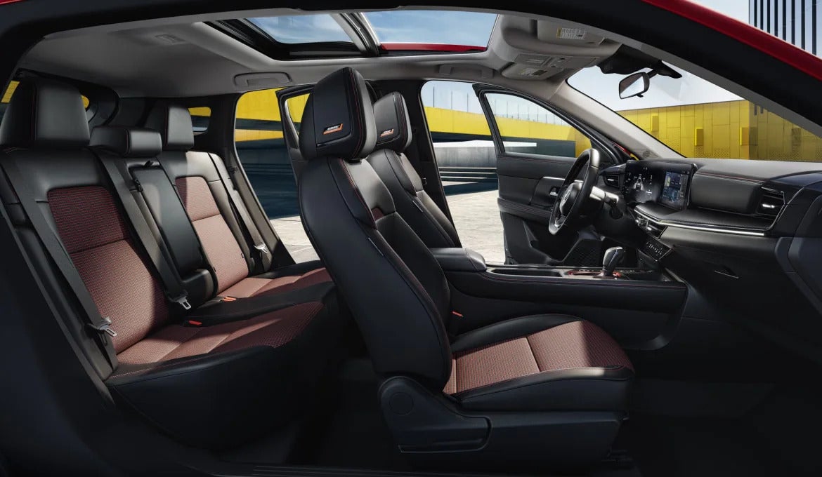 the interior of a compact suv