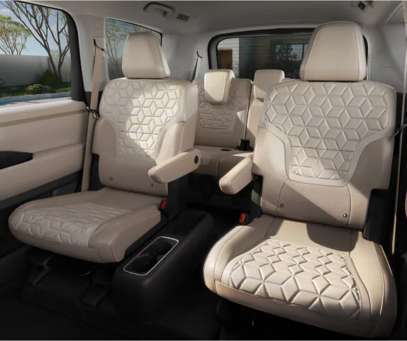 the captains chairs in a nissan armada platinum reserve