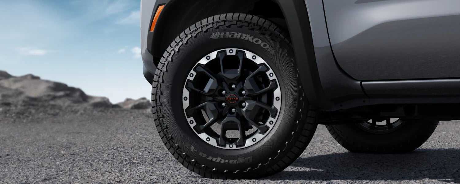 front tire on a 2026 nissan frontier pro-4x r