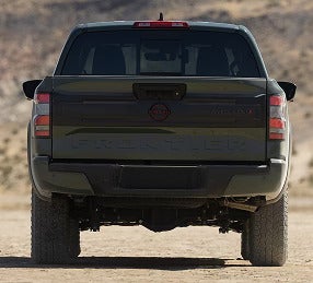 the back of a nissan frontier