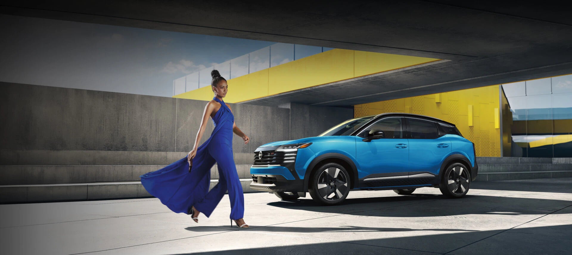 2026 nissan kicks parked next to water