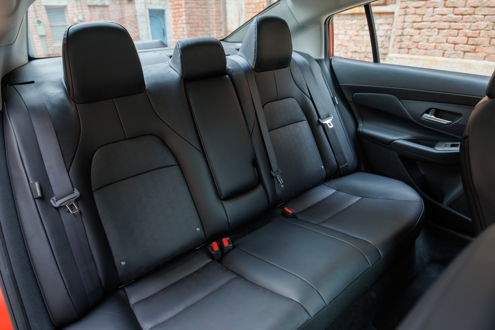 The rear seating in a sentra.
