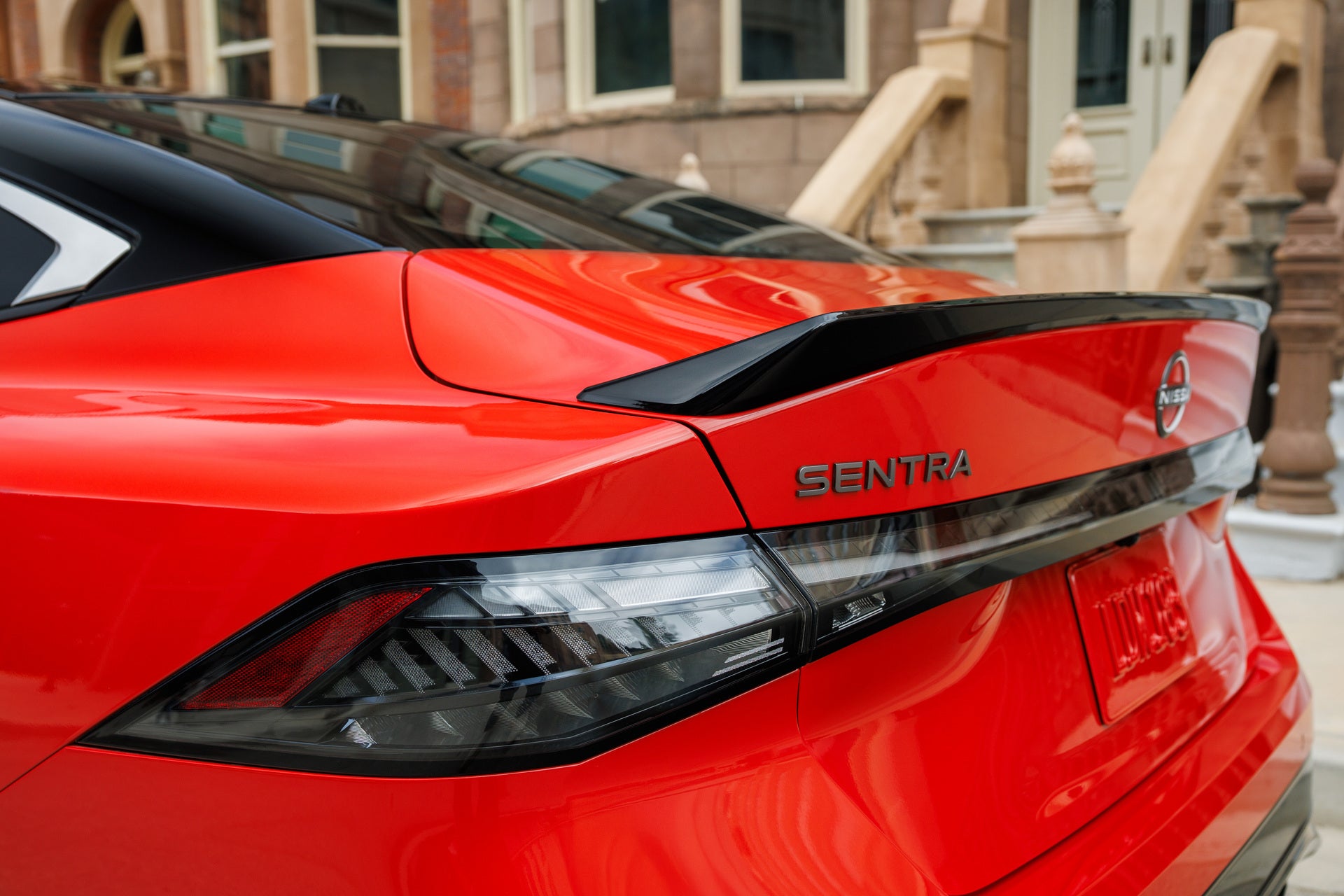 2026 Nissan Sentra parked in the city