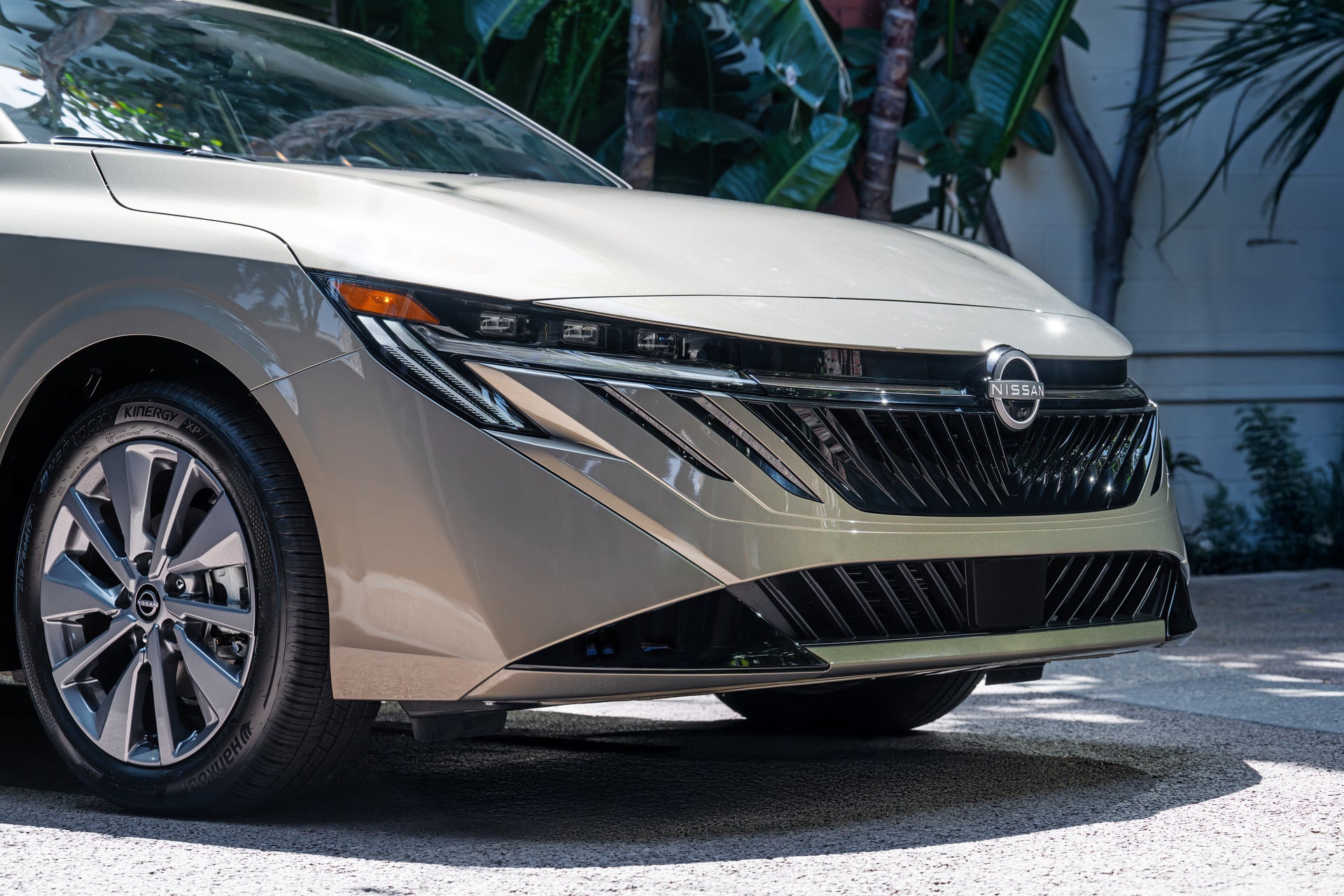 2026 Nissan Sentra parked in front of a house