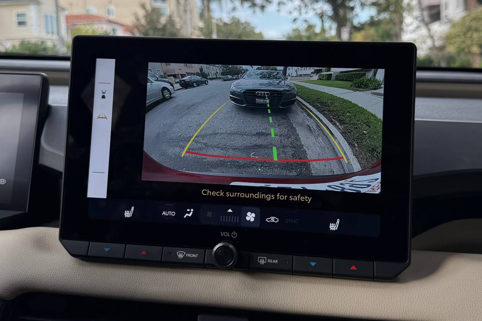 The backup camera in the rav4.